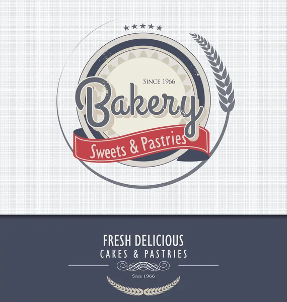 Vintage Bakery Poster — Stock Vector