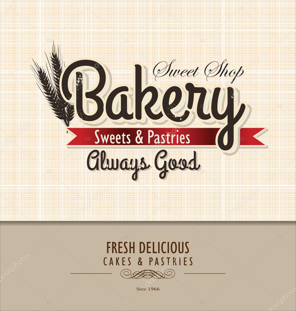 Vintage Bakery Poster