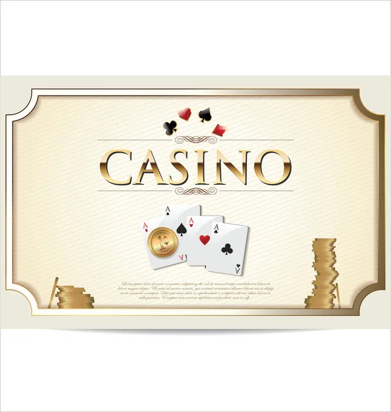 Fundo do casino — Vetor de Stock