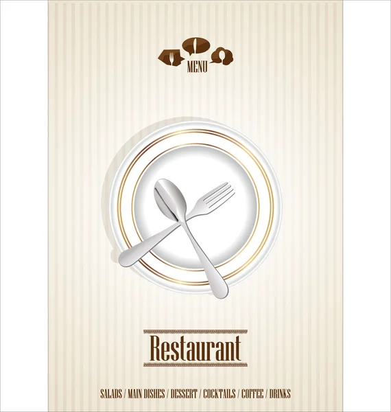 Menu restaurant design — Image vectorielle