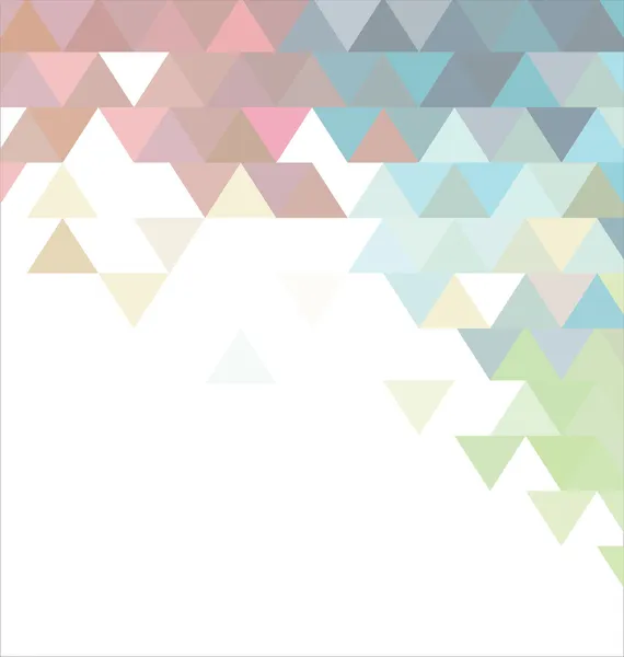 Fondo de colores pastel abstracto con triángulo — Vector de stock