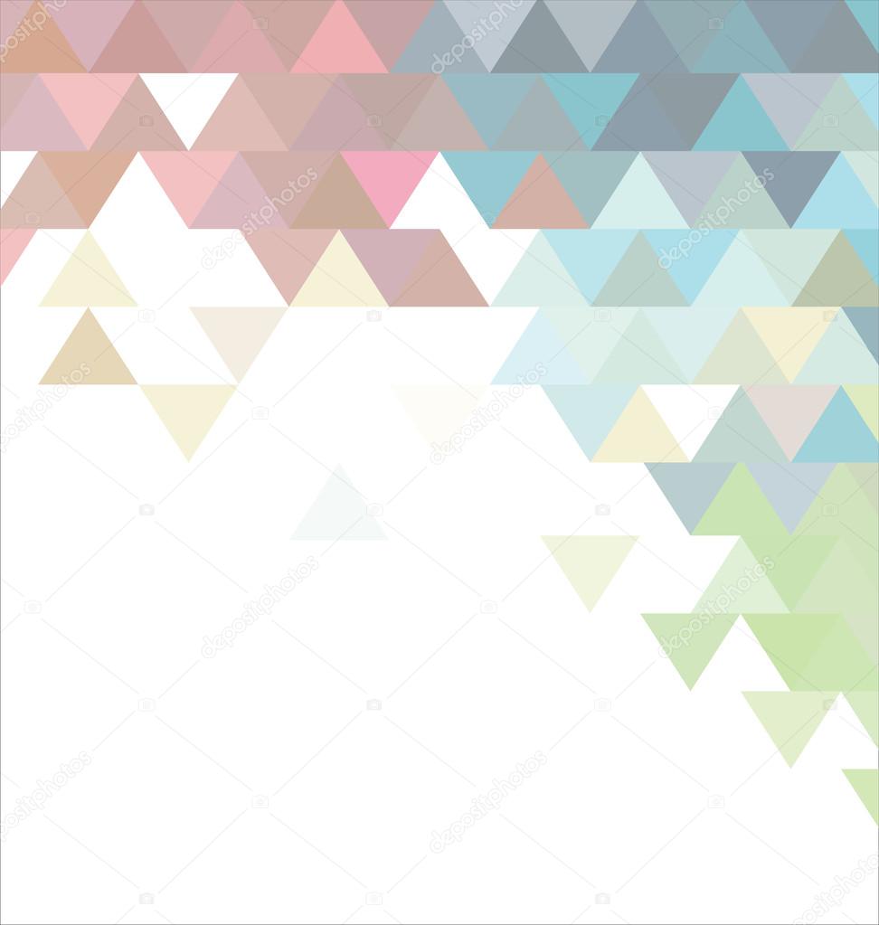 Abstract pastel colors background with triangle