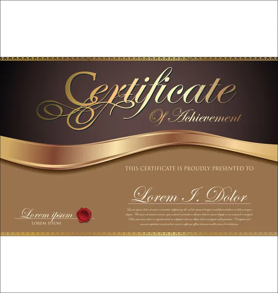 Certificate template — Stock Vector