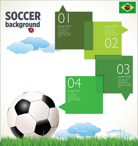 Soccer background — Stock Vector