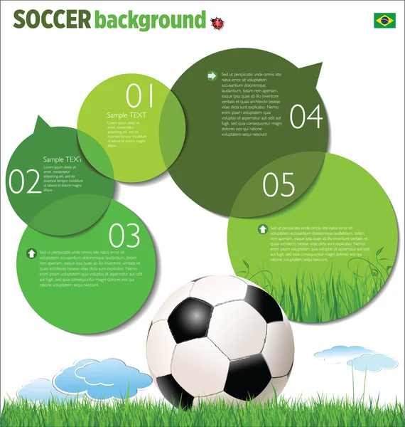 Soccer background — Stock Vector