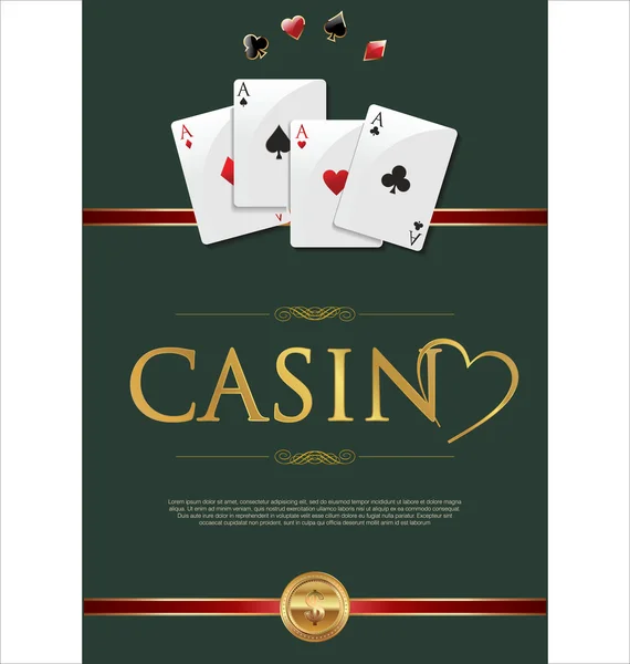 Fundo do casino — Vetor de Stock