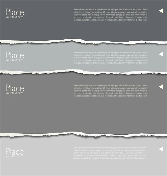 Fondo de papel roto con espacio para texto — Vector de stock