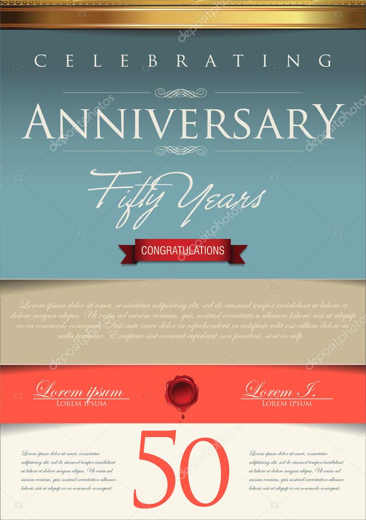 Anniversary certificate template