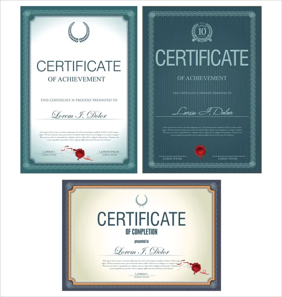 Plantilla de certificado — Archivo Imágenes Vectoriales