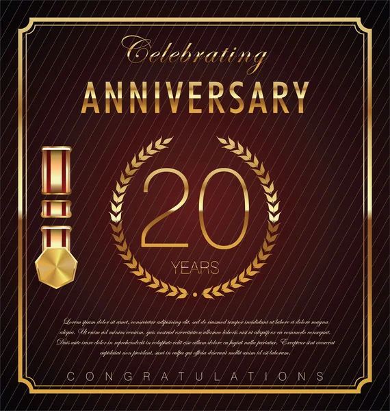 Antecedentes aniversario — Vector de stock