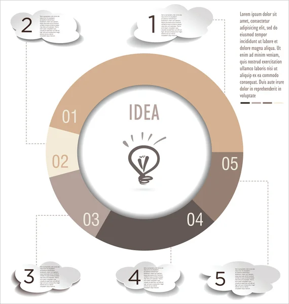 Infografía Plantilla de diseño — Vector de stock