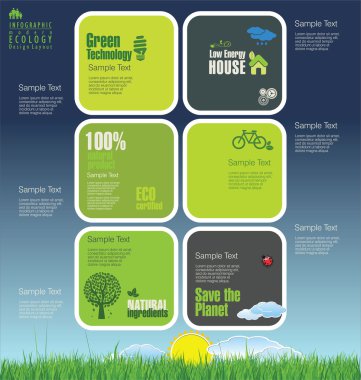 Modern ekoloji tasarım şablonu