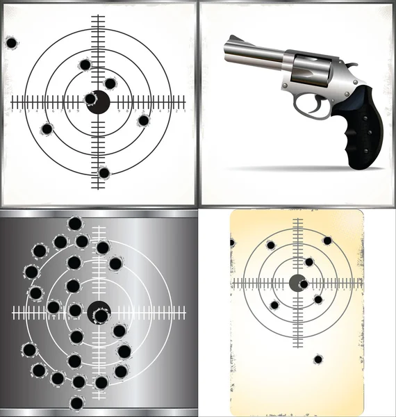 銃弾の穴 — ストックベクタ