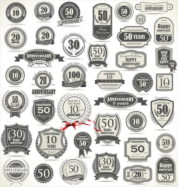 Yıldönümü işareti koleksiyonu, retro tasarım