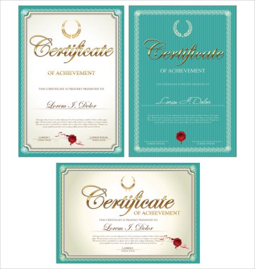 sertifika şablonu, set
