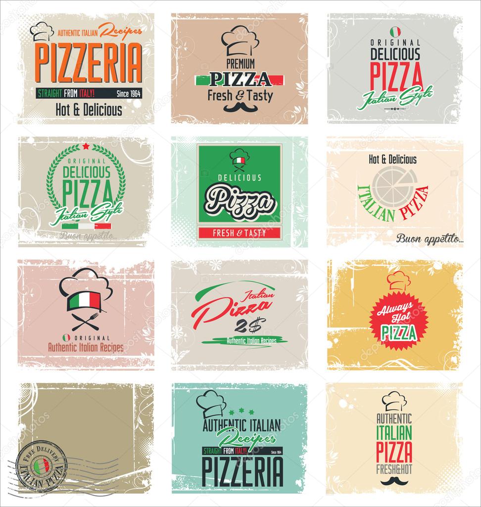 Pizza labels