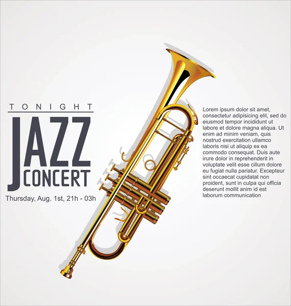 Jazz achtergrond — Stockvector