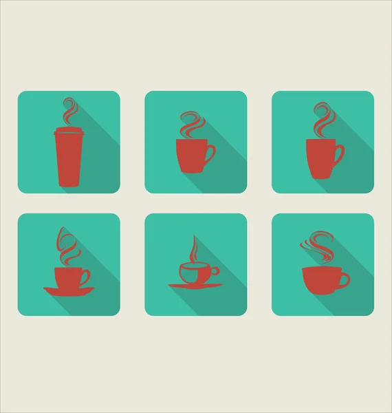 Coffee cup flat icon — Stock Vector