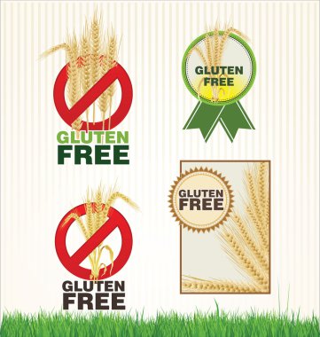 GDO ve gluten ücretsiz koleksiyonu etiket
