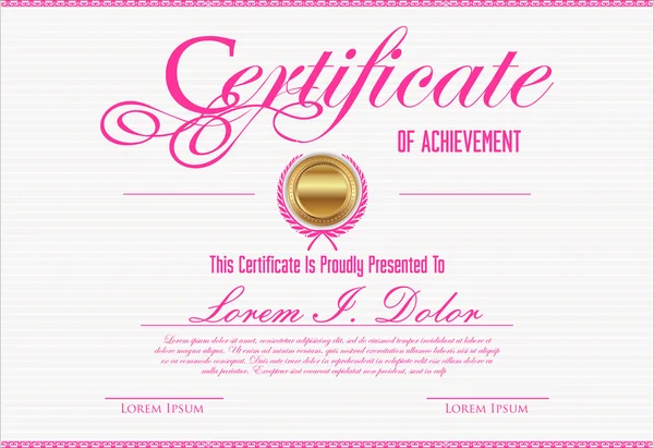 Certificate template — Stock Vector