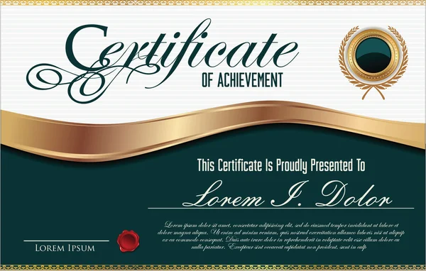 Certificate template — Stock Vector