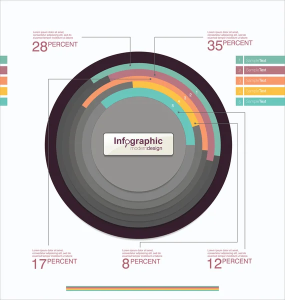 Layout de design moderno — Vetor de Stock