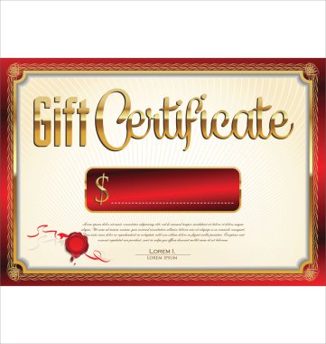 Hediye Sertifikası şablonu