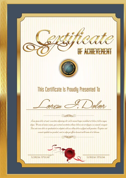 Modèle de certificat — Image vectorielle