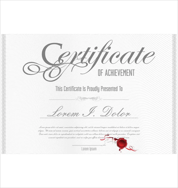 Certificate template — Stock Vector