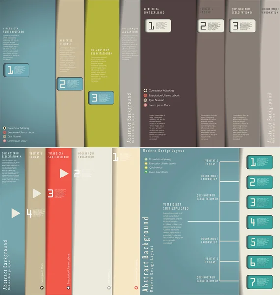 आधुनिक इन्फोग्राफिक डिझाइन लेआउट — स्टॉक व्हेक्टर