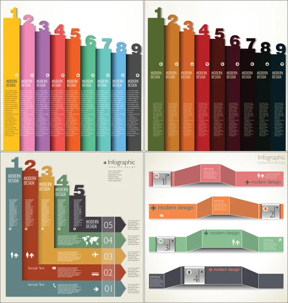 Modernes Design der Infografik — Stockvektor