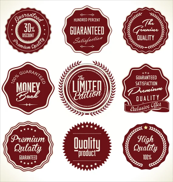High Quality Labels Set — Stock Vector