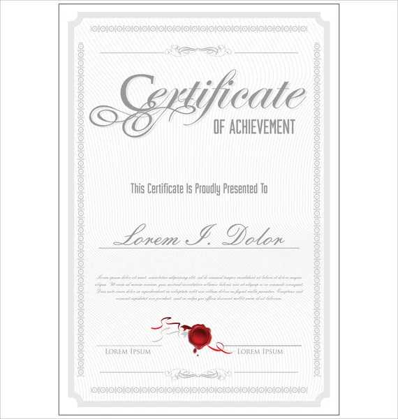 Modèle de certificat — Image vectorielle