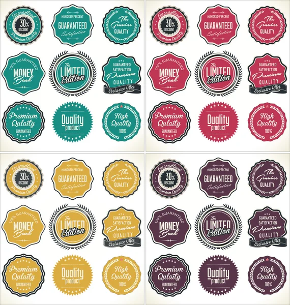 High Quality Labels — Stock Vector