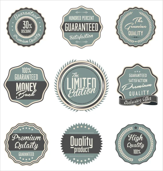 High Quality Labels — Stock Vector