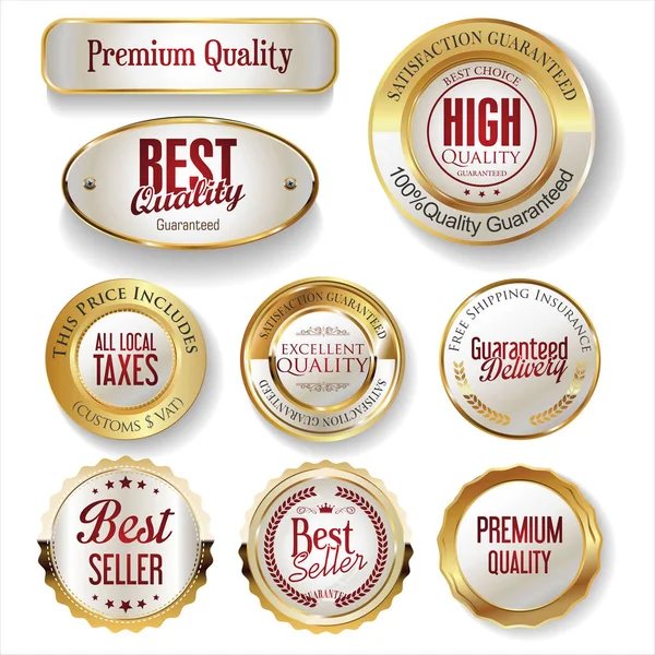 Premium Qualité Vente Étiquettes Collection — Image vectorielle