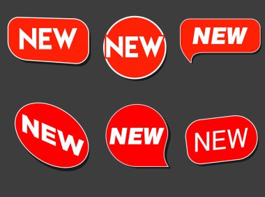 Modern Renkli Yeni Not Etiketi Koleksiyonu  