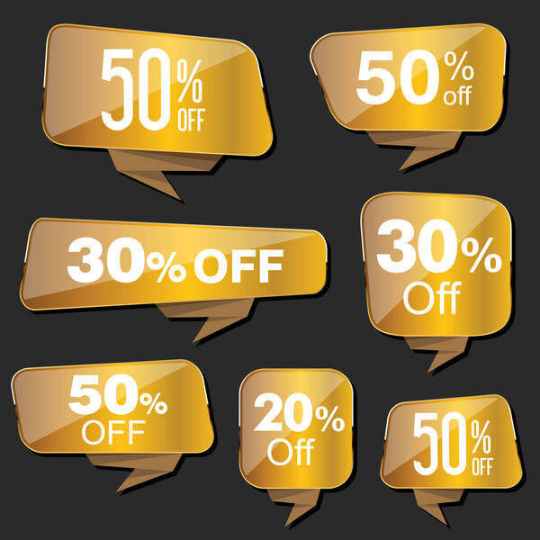 Super sale golden retro badges and labels collection 