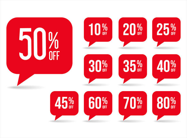 Collection of super sale red badge retro design