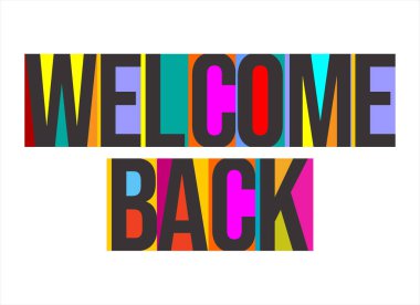 Modern design welcome to the team text on speech bubbles concept