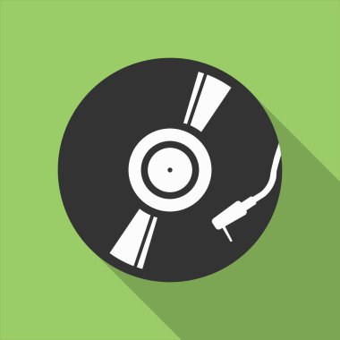 Vinil kayıtları antika müzik tasarımı 