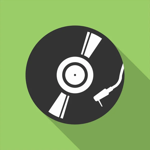 Vinilo Discos Retro Diseño Música Vintage — Vector de stock