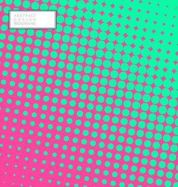 Soyut geometrik yarım ton şablon renk gradyan vektörü  