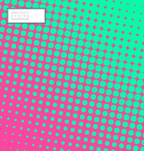 Abstract Geometric Halftone Pattern Color Gradient Background Vector — Stock Vector