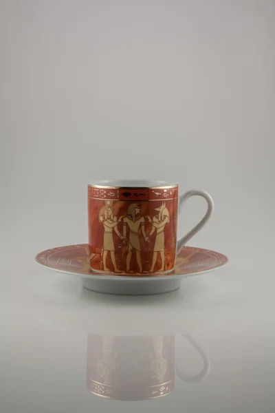 埃及图案的杯子 — 图库照片