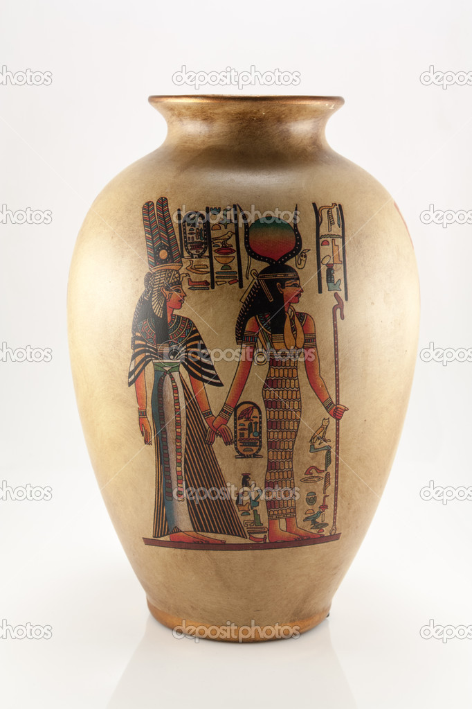 Vase with Egyptian pattern — Stock Photo © valerianic 21590411