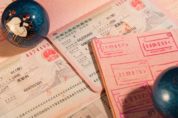 Visas chinois Photo De Stock