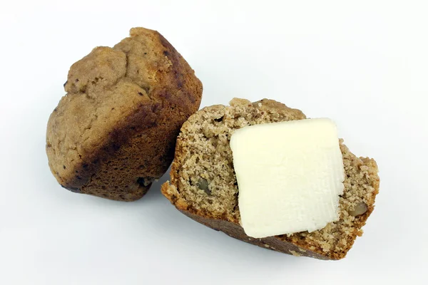 Mini muffin al pane di banana con burro — Foto Stock
