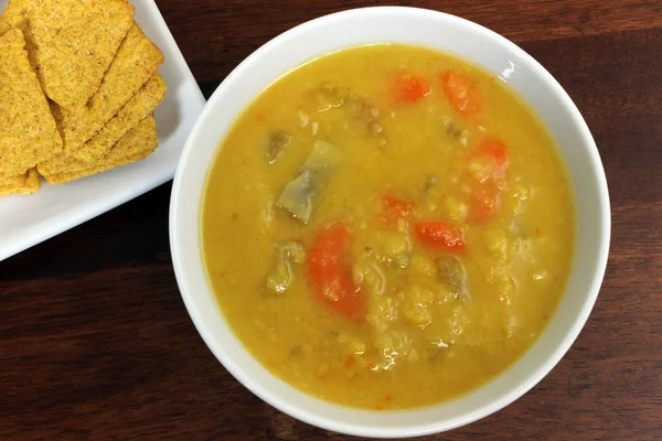 Vegetarian Yellow Split Pea Soup — Stock Image Vegetarian Yellow Split Pea Soup Stock Picture