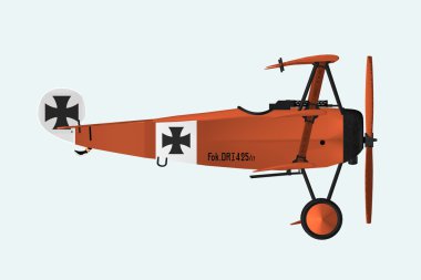 Fokker dr1, yan görünüm